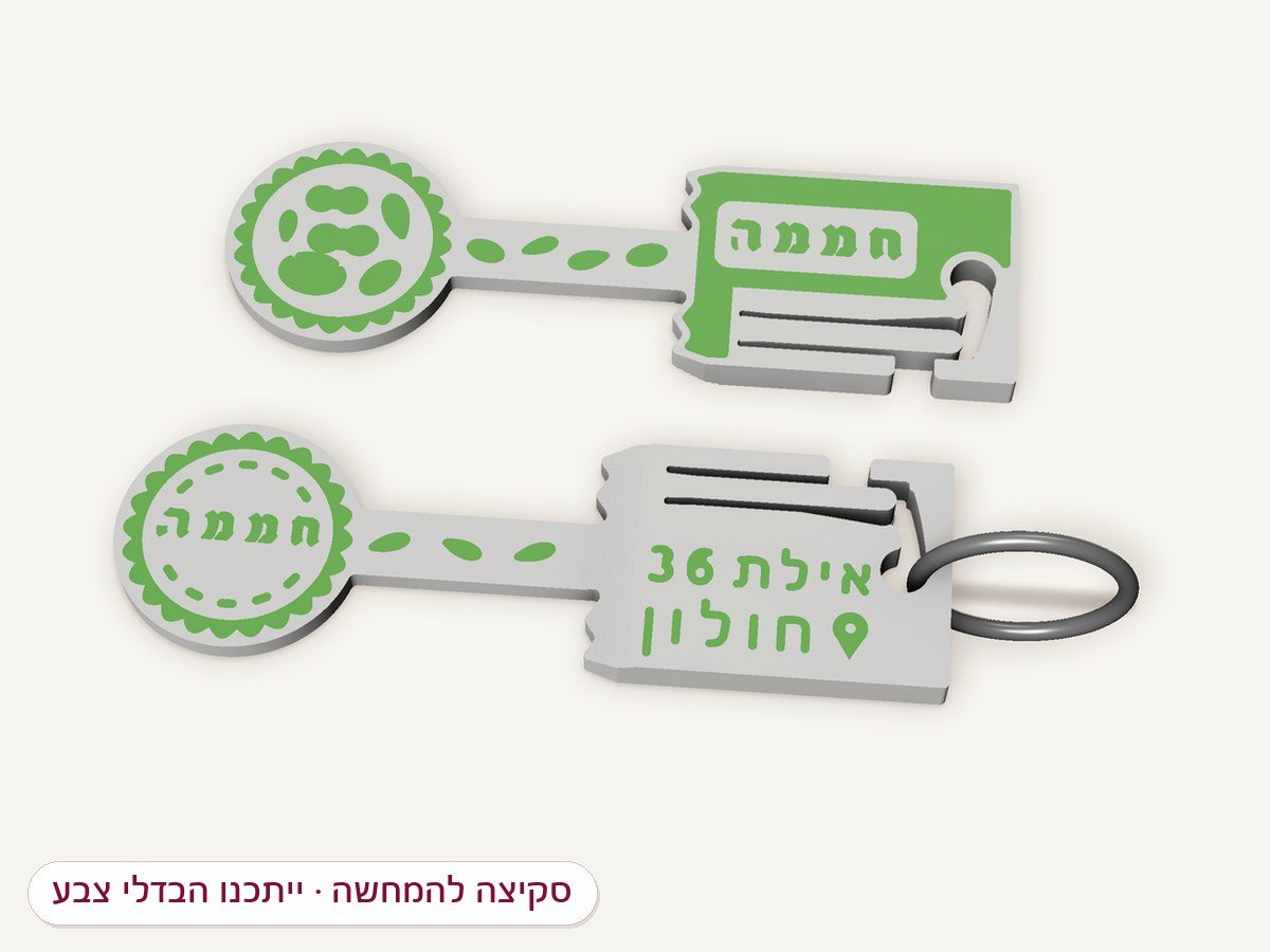 דוגמה: אסימון לעגלת סופר בצורת שקית פיצוחים עם הלוגו של עסק