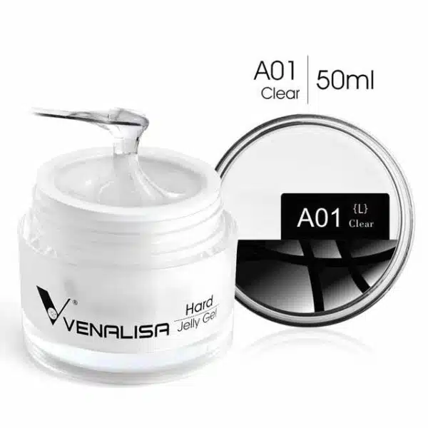 ג'ל לבניה שקוף ונליסה מספר 01 VENALISA BUILDER GEL CLEAR 50ML