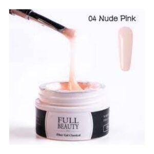 ג'ל לבניה סמיך לבניית ציפורניים צבע ורוד בז' FULL BEAUTY 04