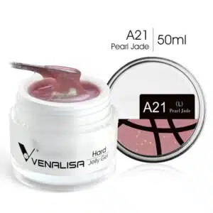 ג'ל לבניה נצנצים ונליסה מספר 21 VENALISA BUILDER GEL PEARL JADE 50ML