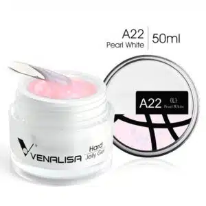 ג'ל לבניה לבן פנינה ונליסה מספר 22 VENALISA BUILDER GEL PEARL WHITE 50ML